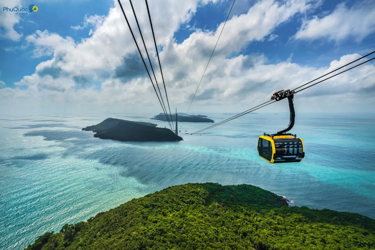 Hon Thom sea-crossing cable car in Phu Quoc with panoramic views of the southern island