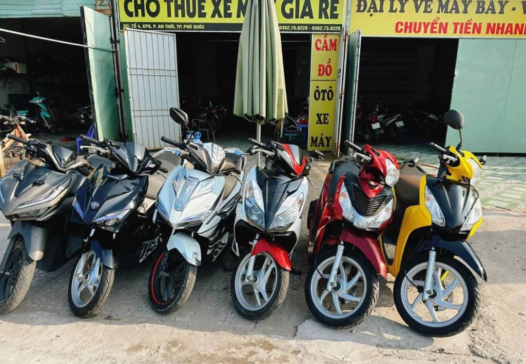 Hướng dẫn kiểm tra lốp xe và phanh đĩa khi nhận xe máy thuê ở Dương Đông Phú Quốc