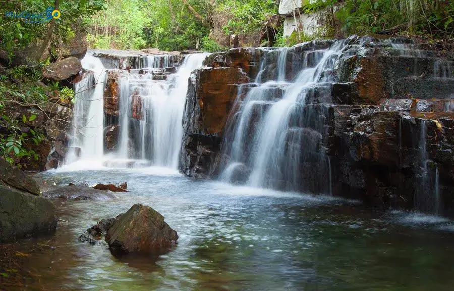 Majestic 7-tier waterfall at Suoi Da Ngon Phu Quoc