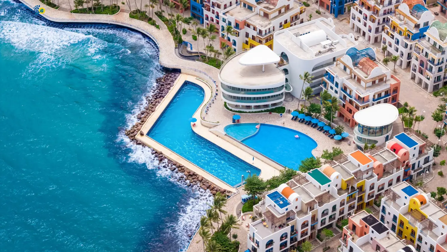 Santo Beach Club Hòn Thơm phong cách Santorini hướng biển Phú Quốc
