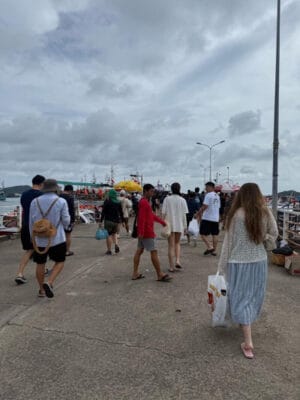 Real photos of customer Trần Đức Minh joining Phu Quoc squid fishing tour